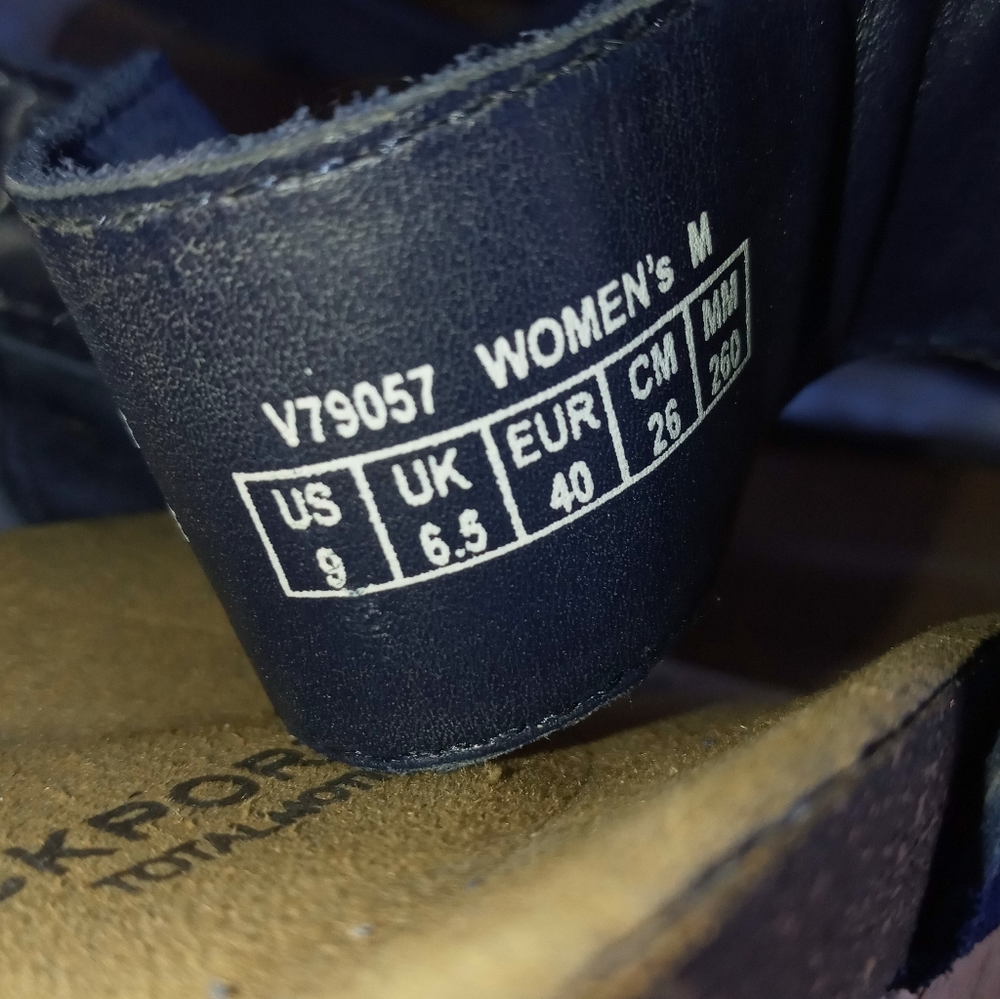 ❌SOLD❌   Rockport Blue Cork Wedge Sandal 9 - Picture 7 of 12